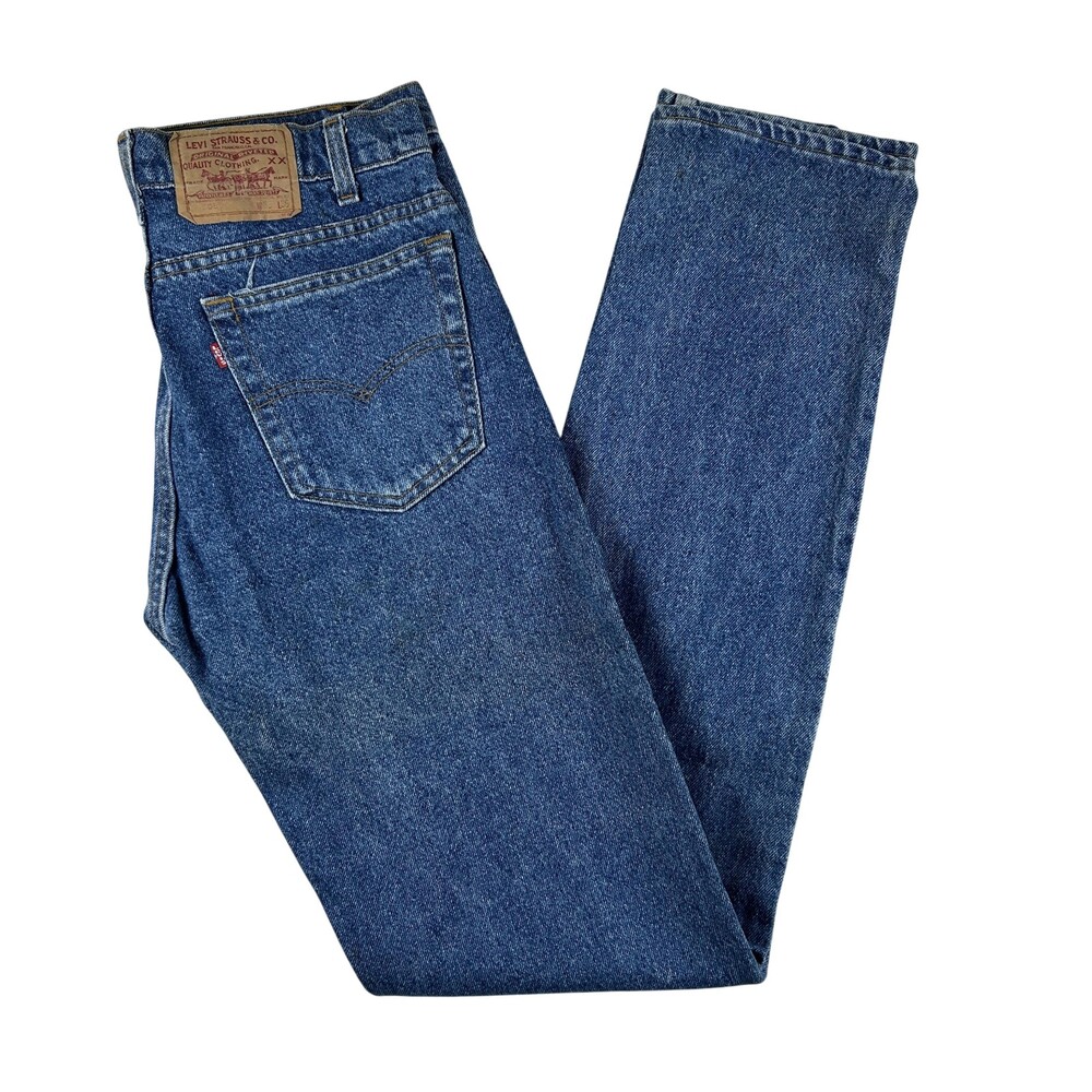 Vintage Levis 505 Jeans Mens 33x36 Raw Denim Straight Leg Made USA Classic 90s